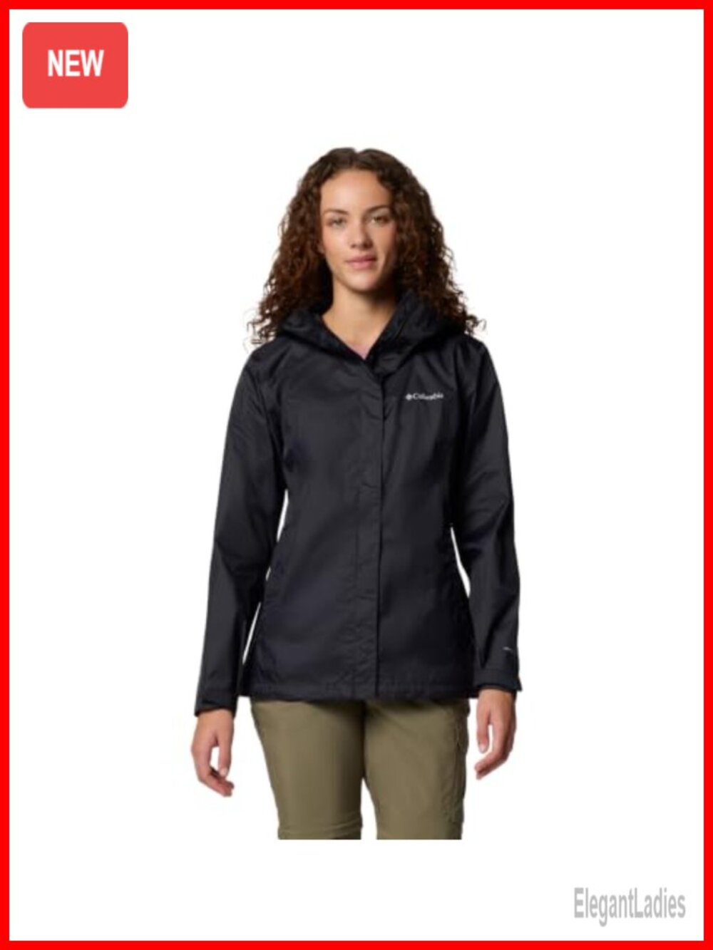 Waterproof Rain Coat Packable Hooded Nylon Shell Jacket